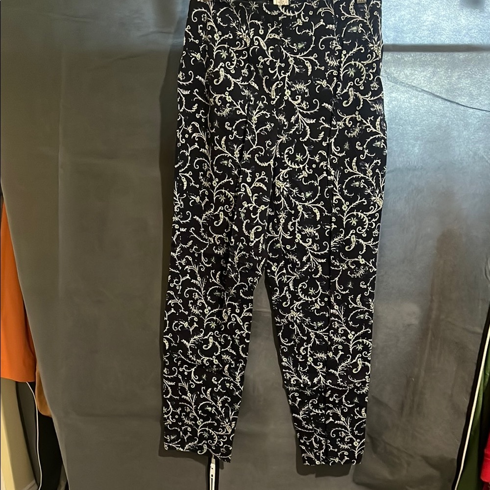 Talbots Black and White Patterned Trousers